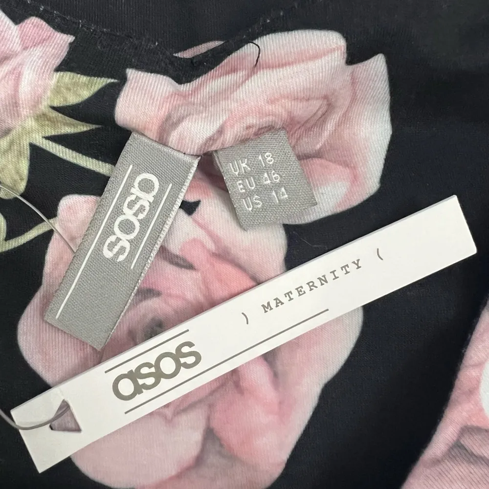 NWT - ASOS Maternity Bodycon Dress In Floral Print - Size 14 - Image 7