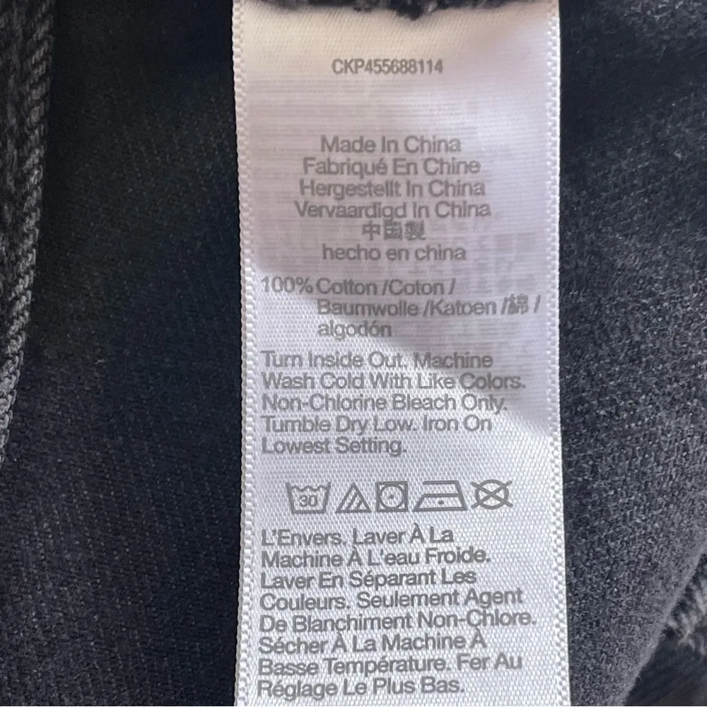 Madewell  Women’s Rigid Denim High-Waist Straight Mini Skirt Size 25 Black - Image 12