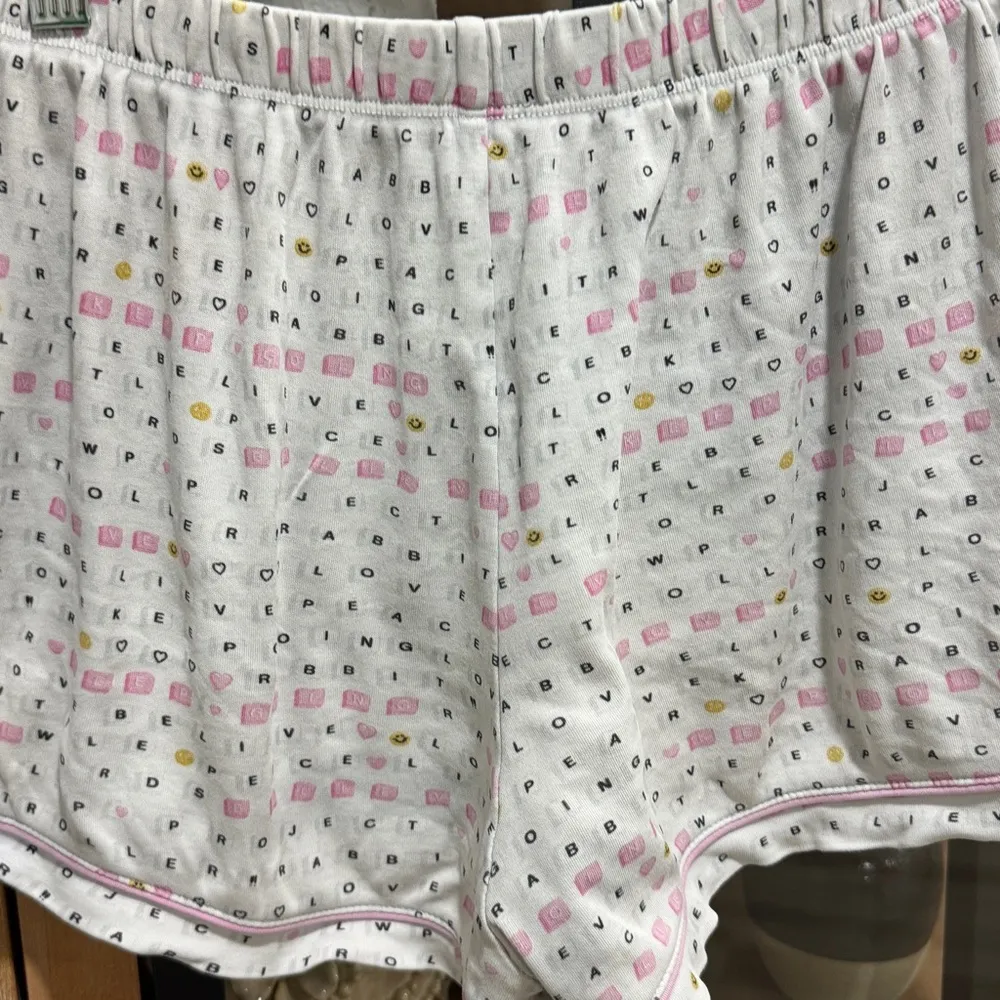 Roller Rabbit x Little Words Project Love & Letters print shorts pajamas pima - Image 6