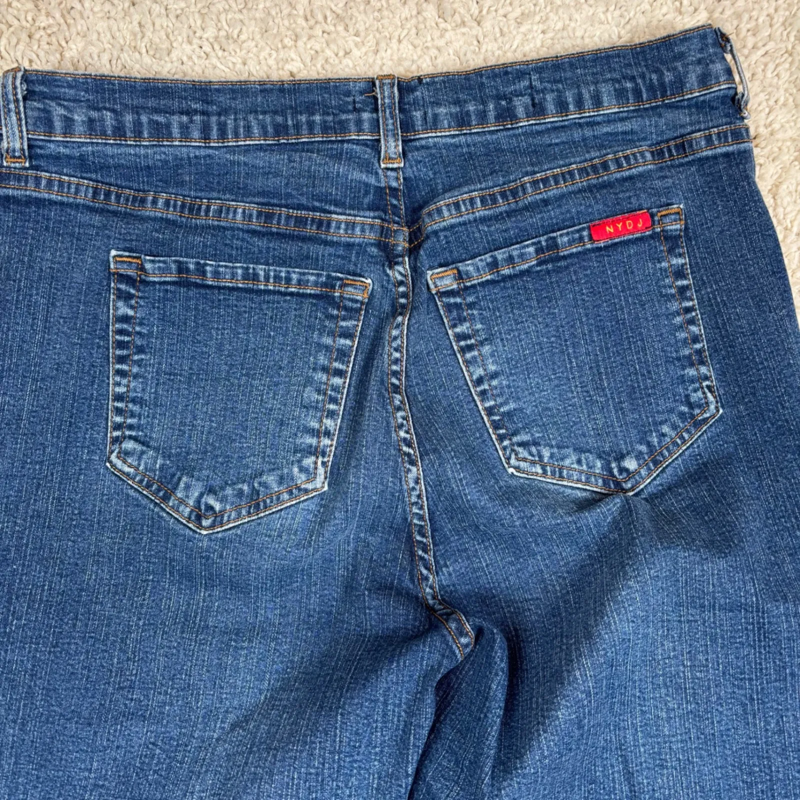 NYDJ Tummy Tuck Jean Women Blue Denim Bootcut Style Size 14 - Image 9