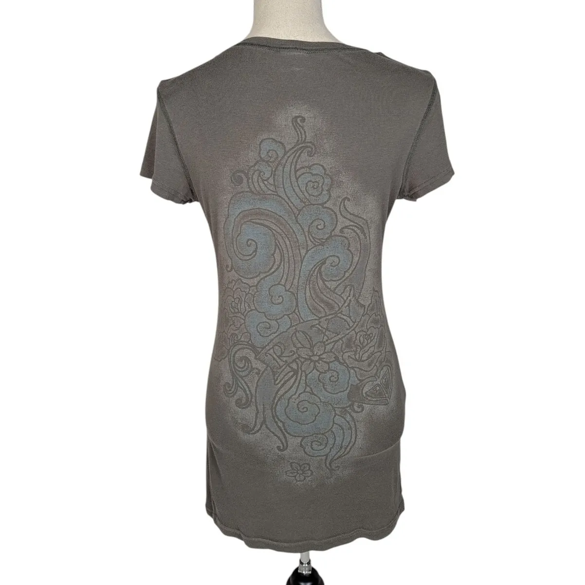 Roxy Tattoo Graphic Tee Shirt Women’s Small - Image 3
