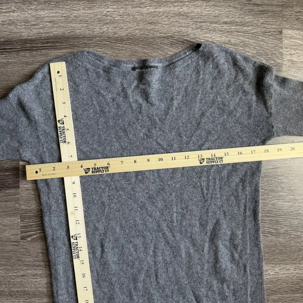 Banana Republic Lambs Wool Blend Sweater Long Sleeve Dress Size XS Gray - Image 7