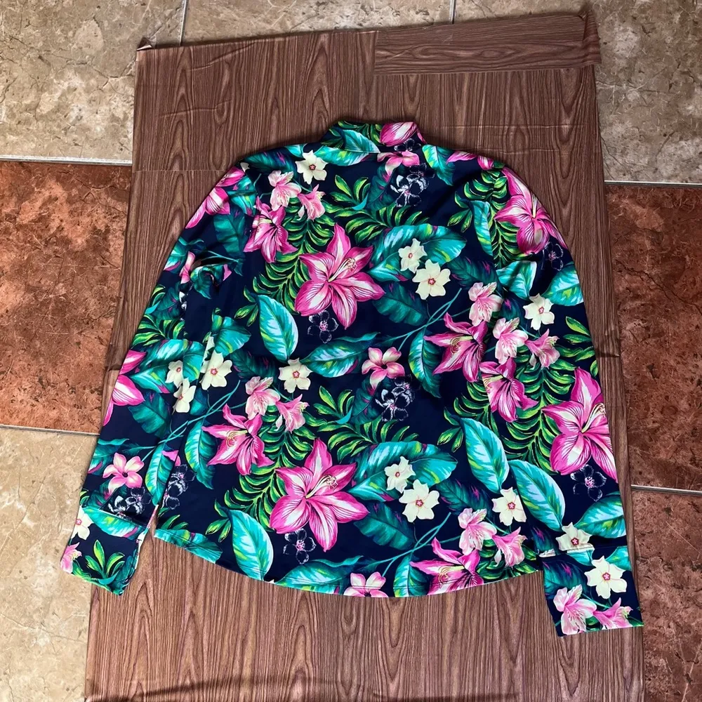 Tommy Bahama Womens' Long
Sleeve Zip Up Tennis & Golf Jacket Size Large - Image 7