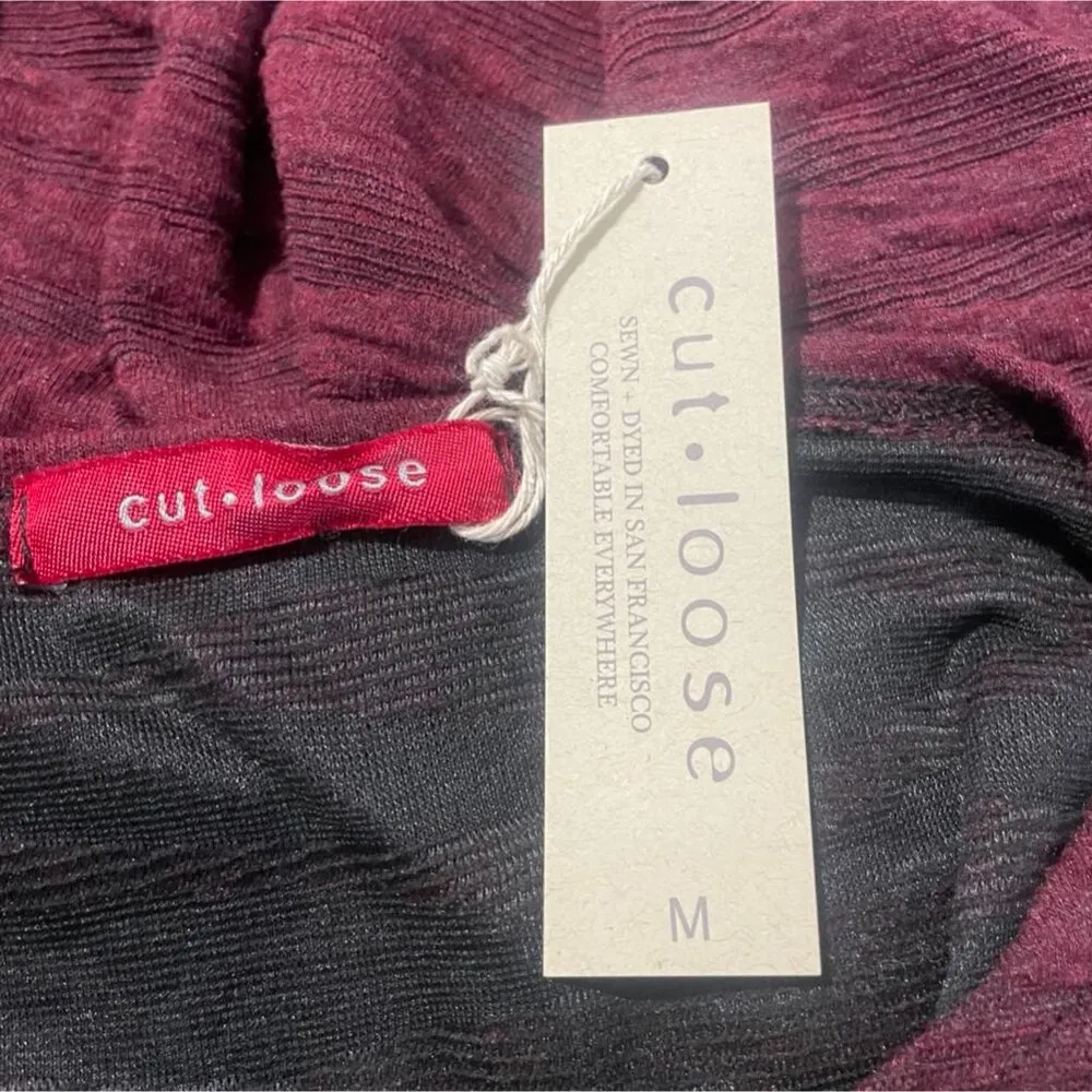 NEW Cut Loose Size Medium Top Blouse T Shirt Long Sleeve Pockets Lagenlook - Image 7