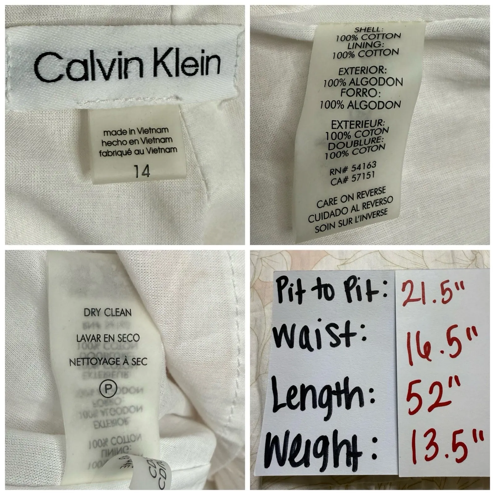 Calvin Klein Maxi‎ Dress L Babydoll Cottage Tiered Boho Floral Balloon Sleeve - Image 9