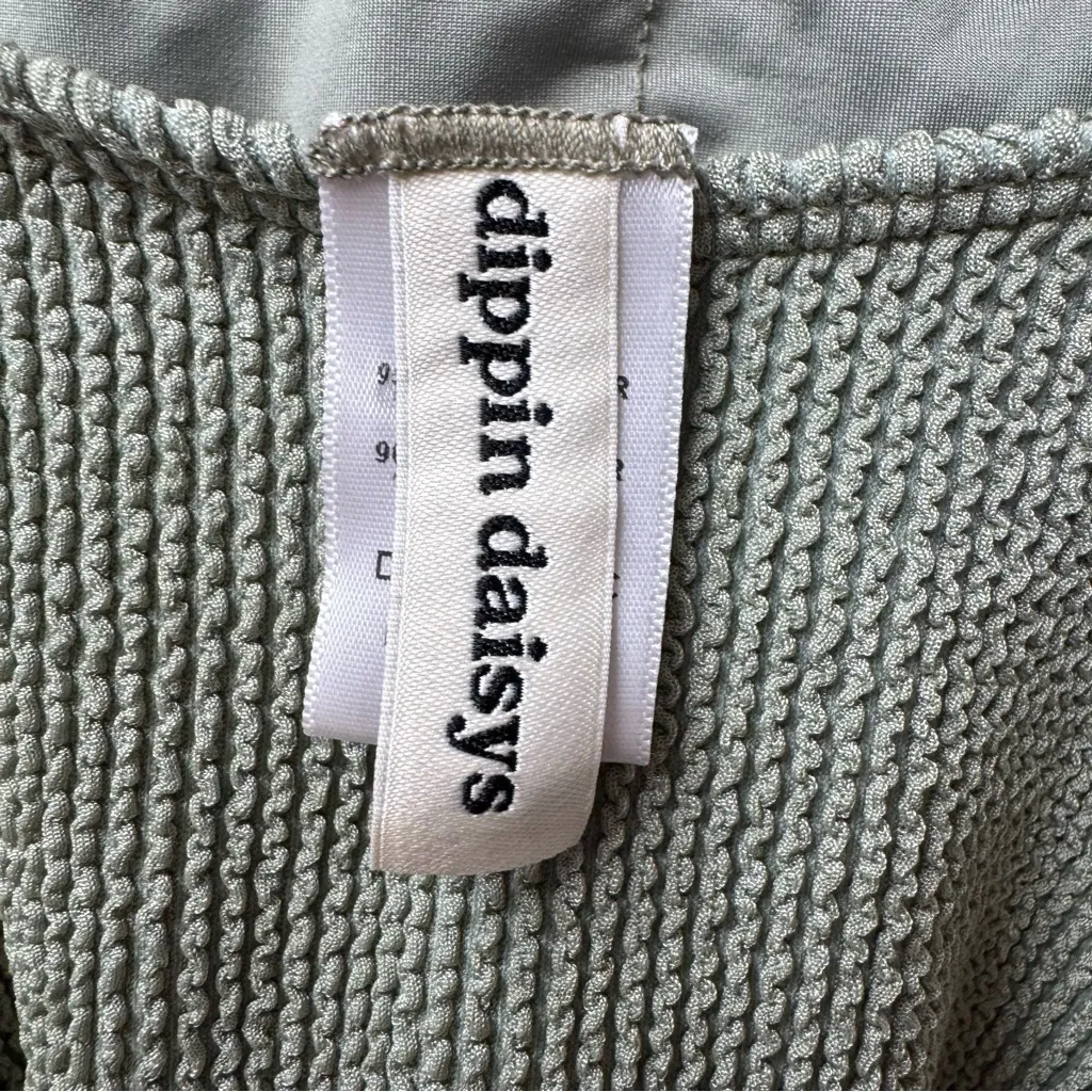 Dippin Daisys Astrid One Piece Swimsuit High Cut Full Coverage Green Large L - Image 10