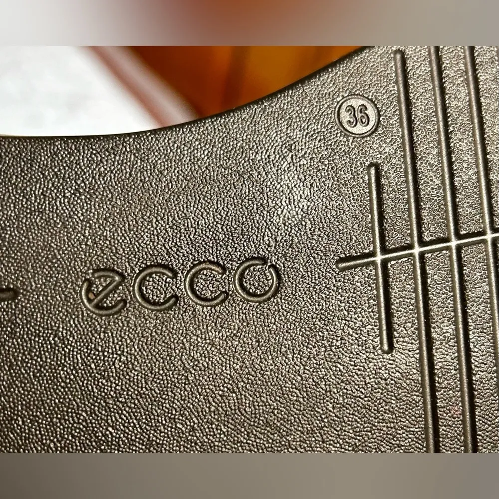 ECCO Danish Design Incise Urban Wedge Slip Ons In Black Sparkle Sz 36/5.5 - Image 7