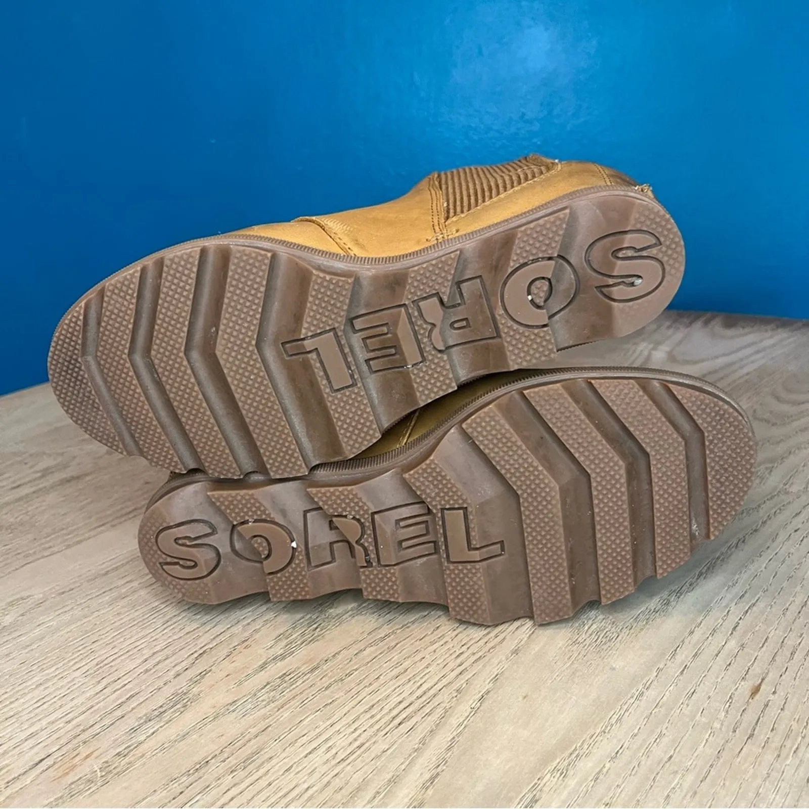 Sorel Joan of Arctic Wedge II Waterproof Winter Chelsea Boot Camel Tan Women’s 8 - Image 9