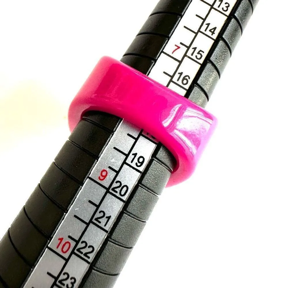 Pink gold tone heart cocktail ring - Image 5