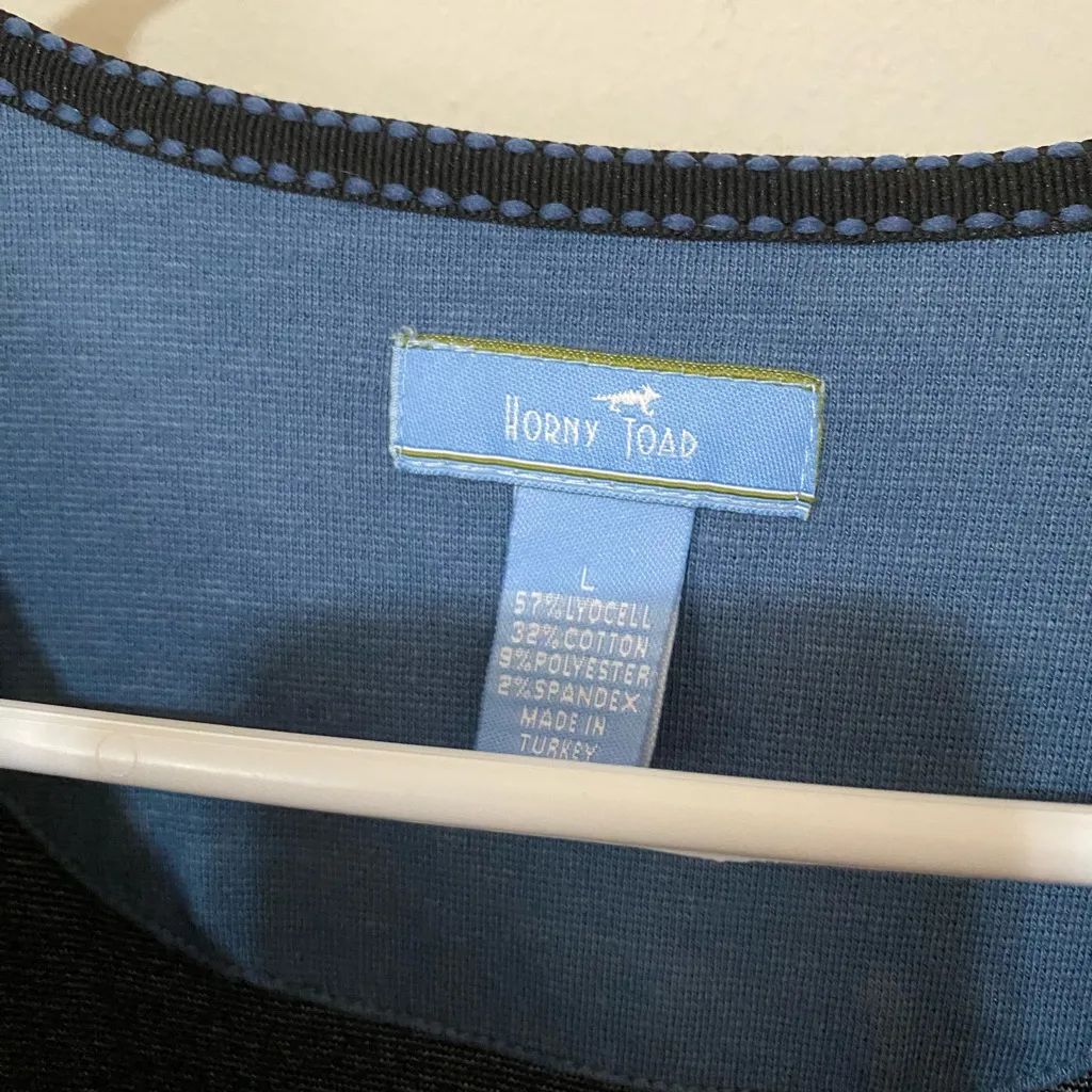 Horny Toad Toad&Co Black Short Sleeve Sweater Dress Size Large - Image 3