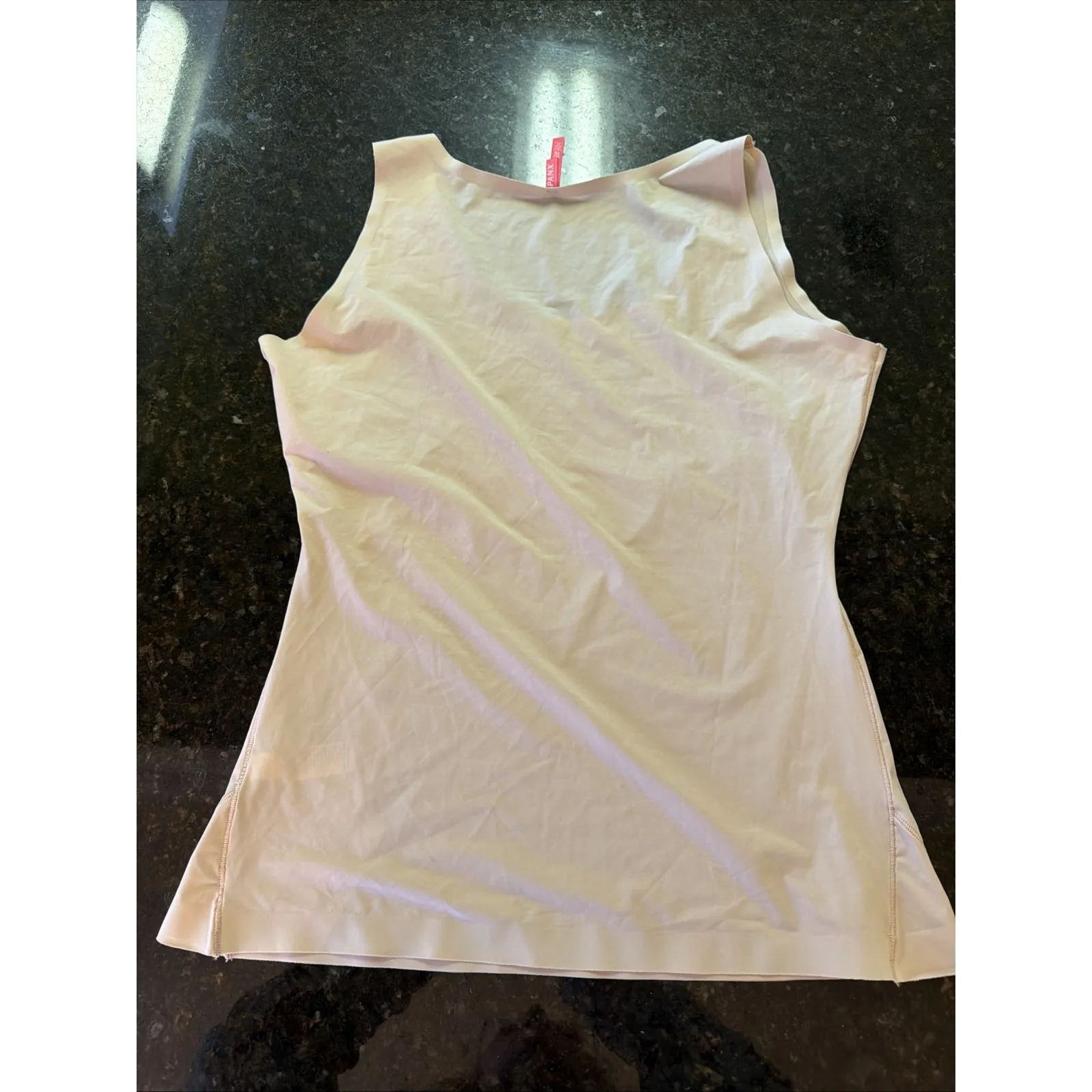 SPANX Tank Top Womens XL Thinstincts Lightweight Shaping Baselayer Beige Shape - Image 4