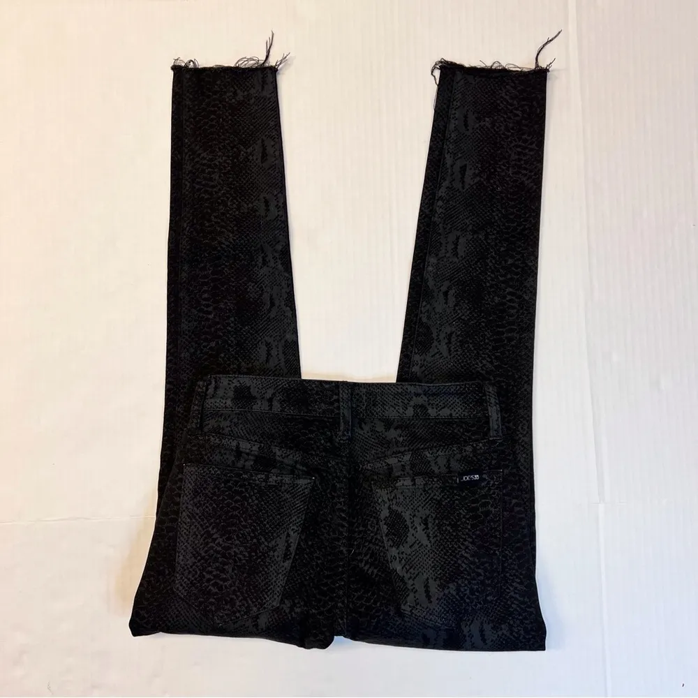 Joe’s Women’s Black Snake Print 5 Pockets Skinny Jeans‎ Mid-Rise Size 26 - Image 4