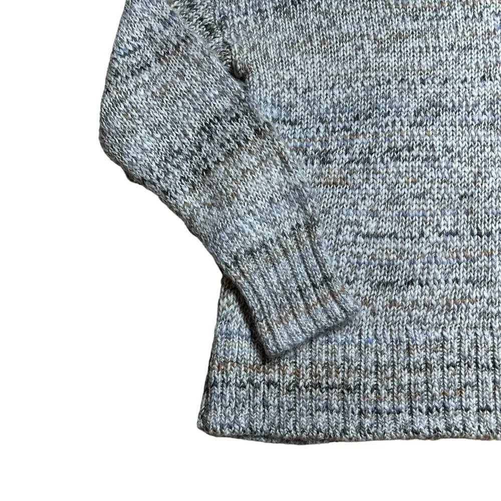 Chelsea28 Grey Stripped Striped Turtleneck Knit Sweater | U.S. Woman’s Medium - Image 5