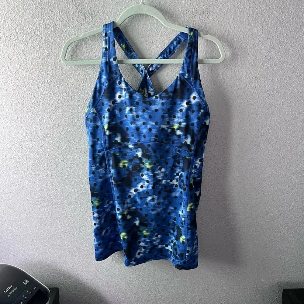 Lululemon Kanto Catch Me Tank Windy Blooms Sapphire - Image 4