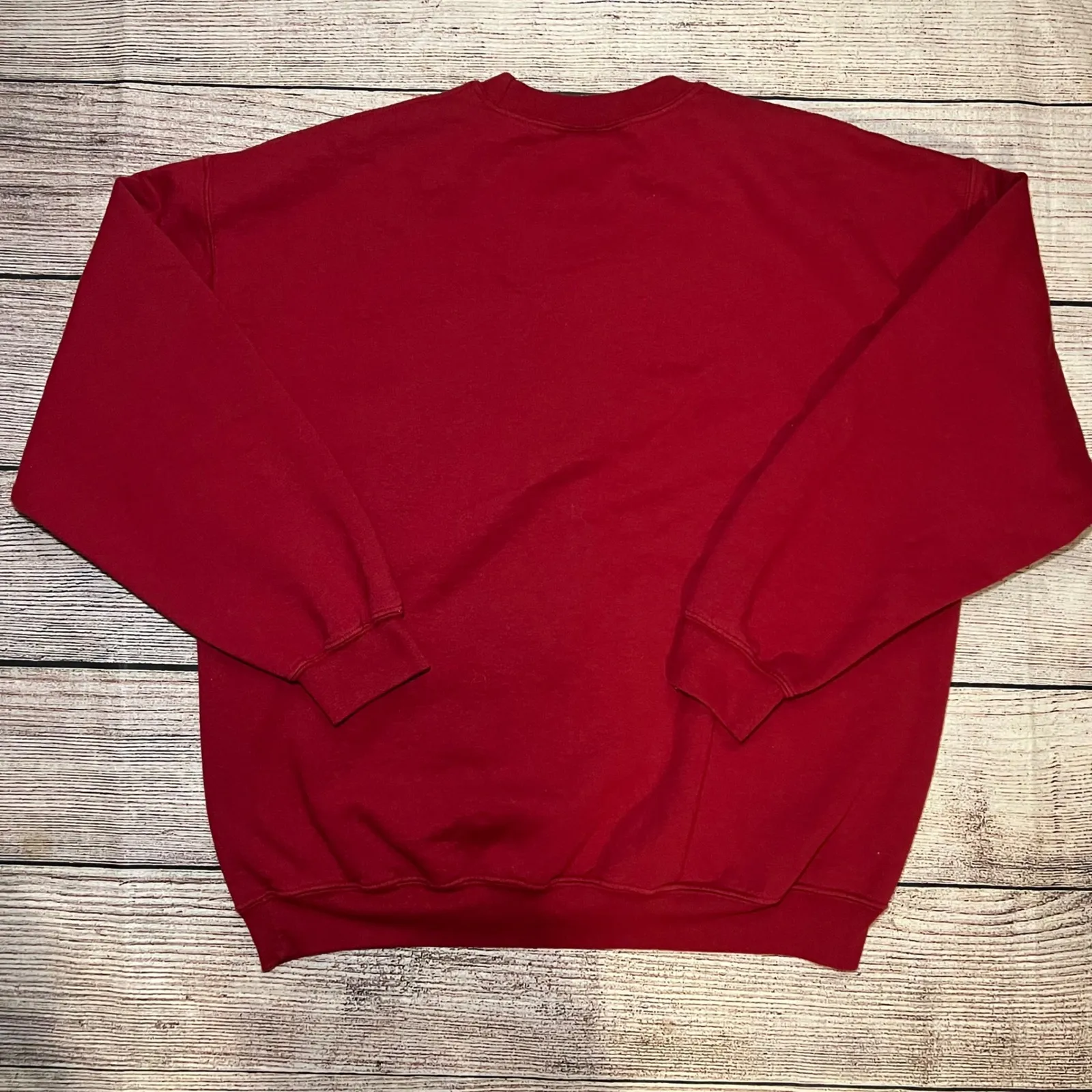 VTG 90s Fall Grandma‎ Sweater Farm Autumn Womens XL Cottagecore Crewneck Red - Image 5