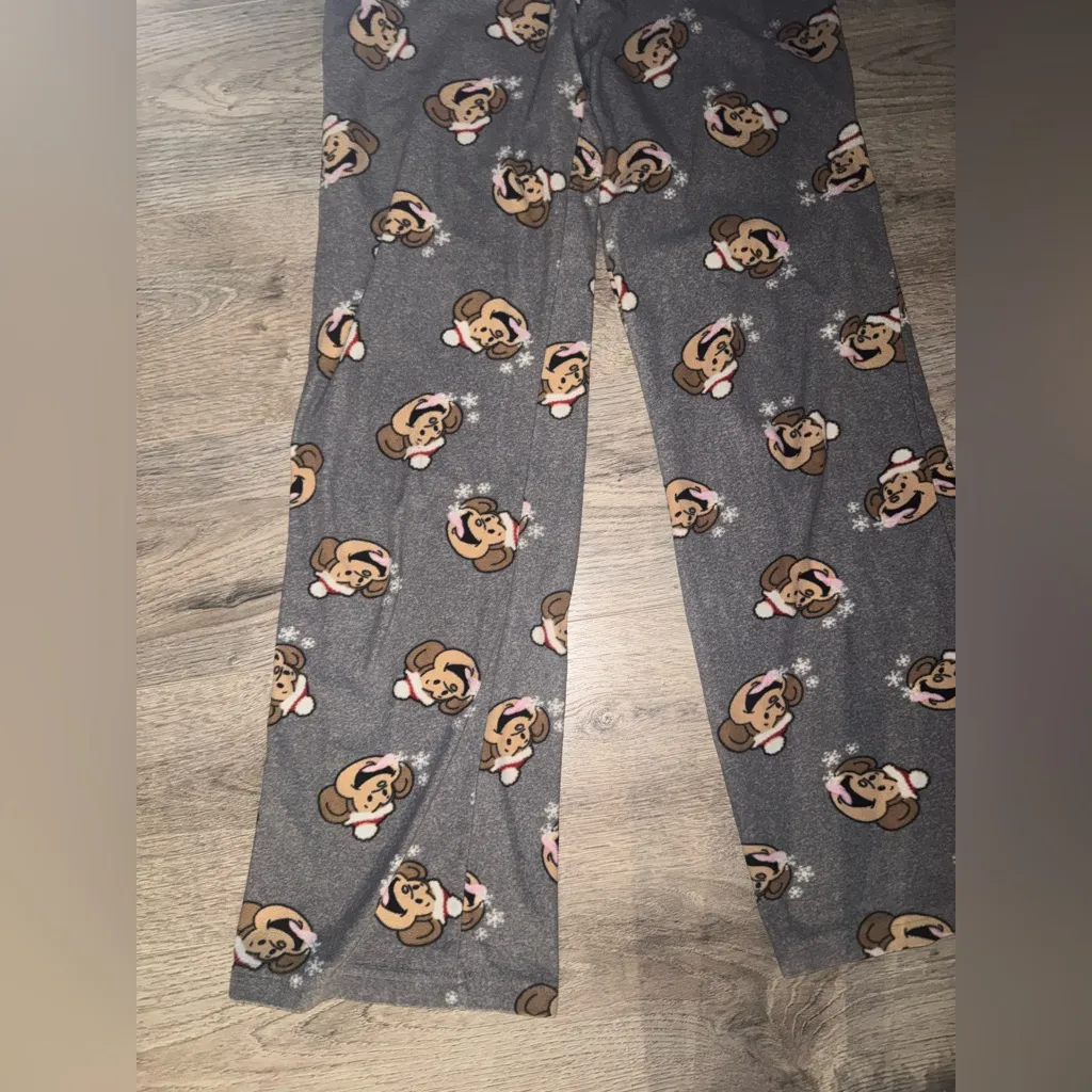 Vintage Y2K Old Aeropostale Lounging Pants - Monkey Catching Snowflakes - Image 3