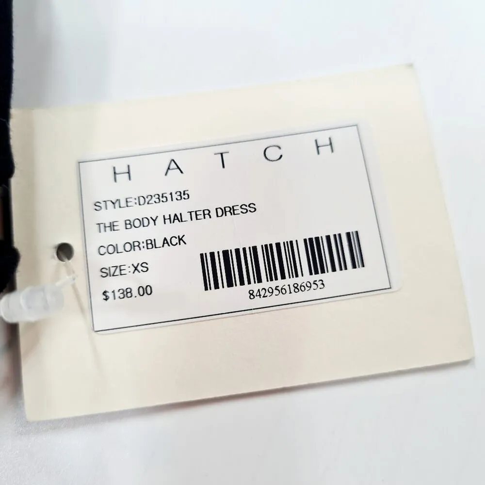 HATCH The Maternity Body Halter Dress in Black XS - Image 7