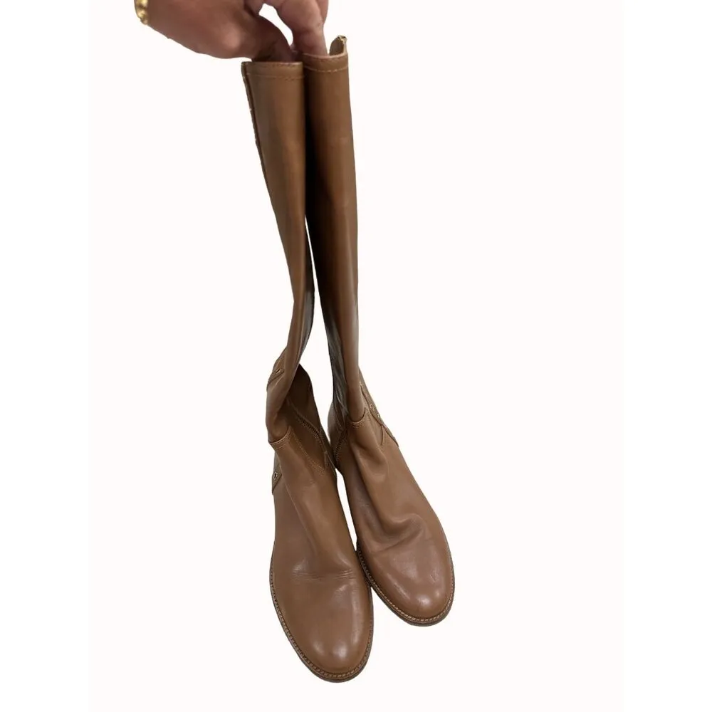 Michael Kors women’s over knee brown studded leather boots size 10M SKU 4654 - Image 15