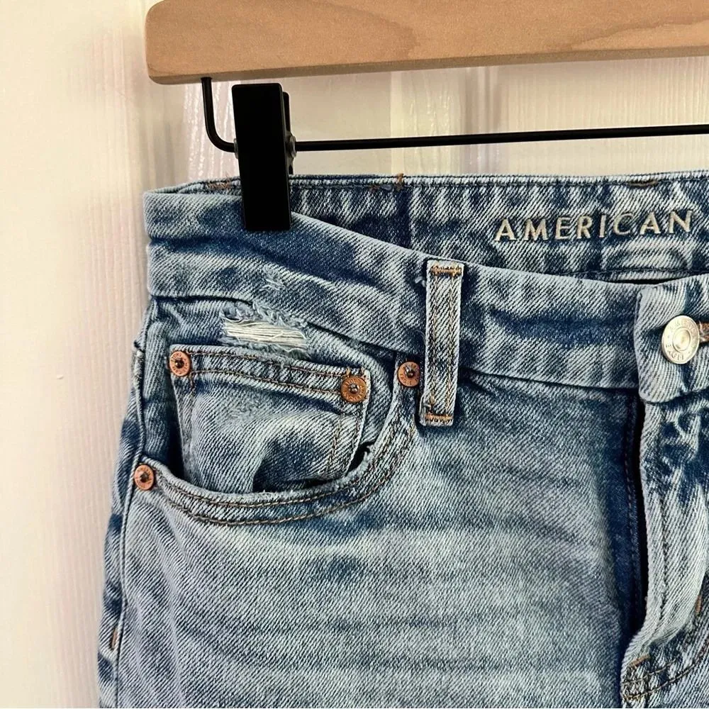 American Eagle Women’s Curvy Straight Jeans Size 2 Long - Image 4