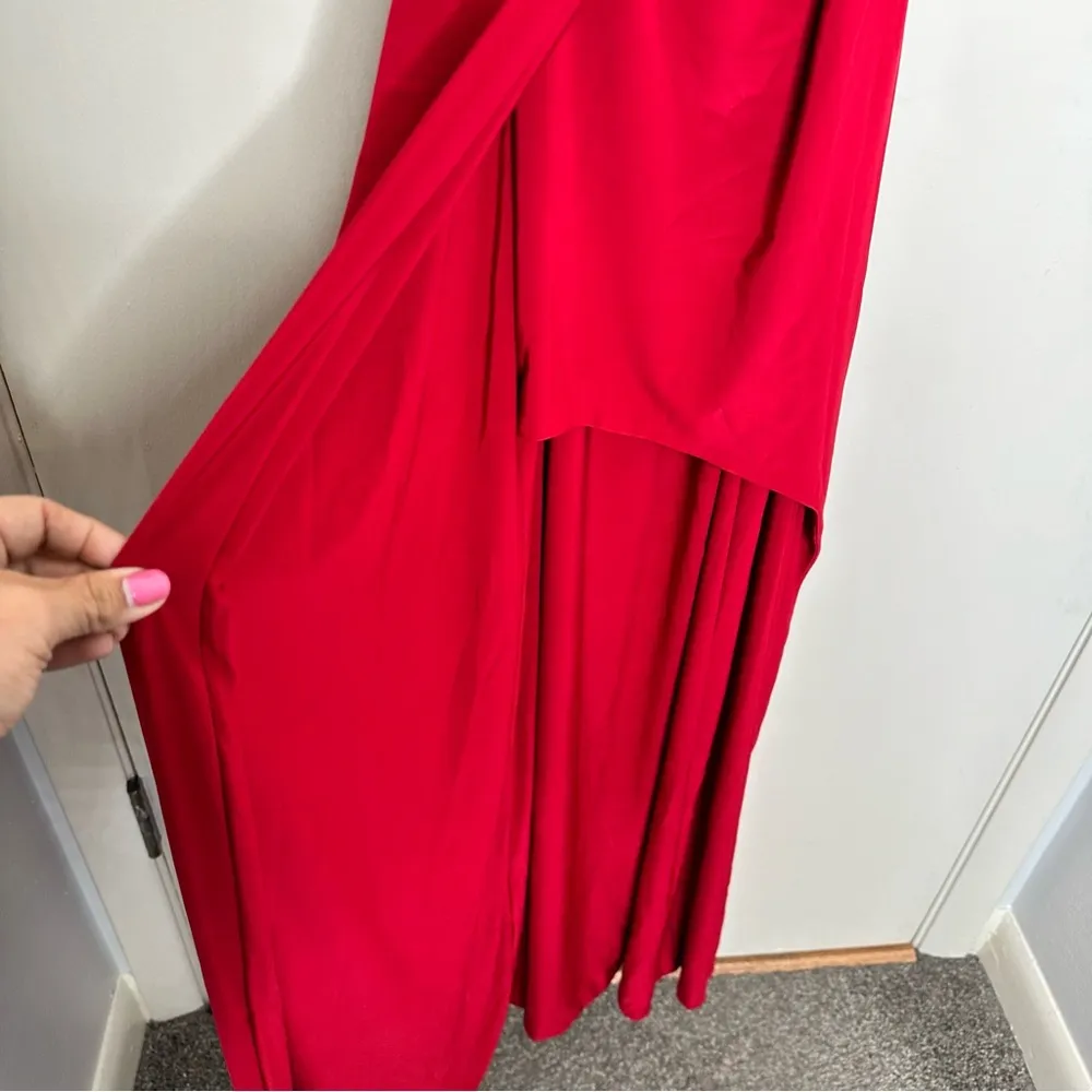 NWT MISA Los Angeles Veronica Wrap Dress in Red - Image 9