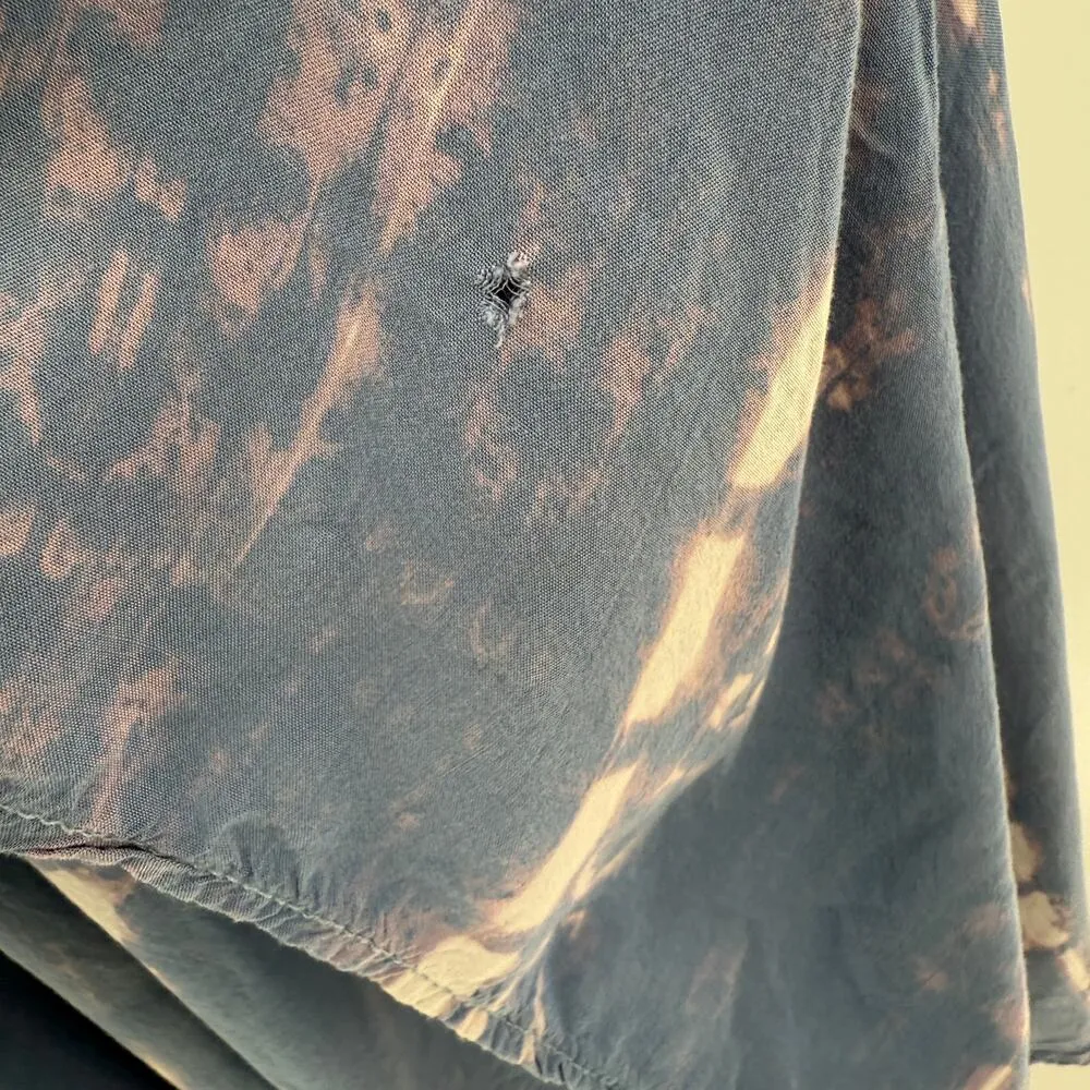 Storia Boho Ocean Breeze Strapless Tie Dye High Low Dress Size Medium FLAWED - Image 10