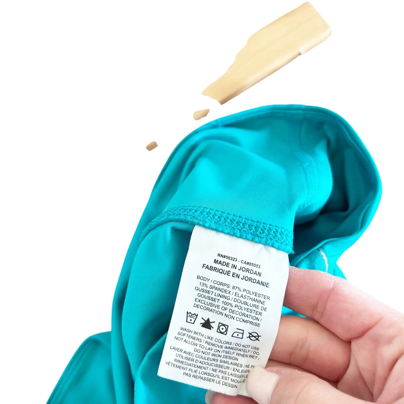 Nike Dri Fit Yoga Teal Leggings Sz XXL - Image 2