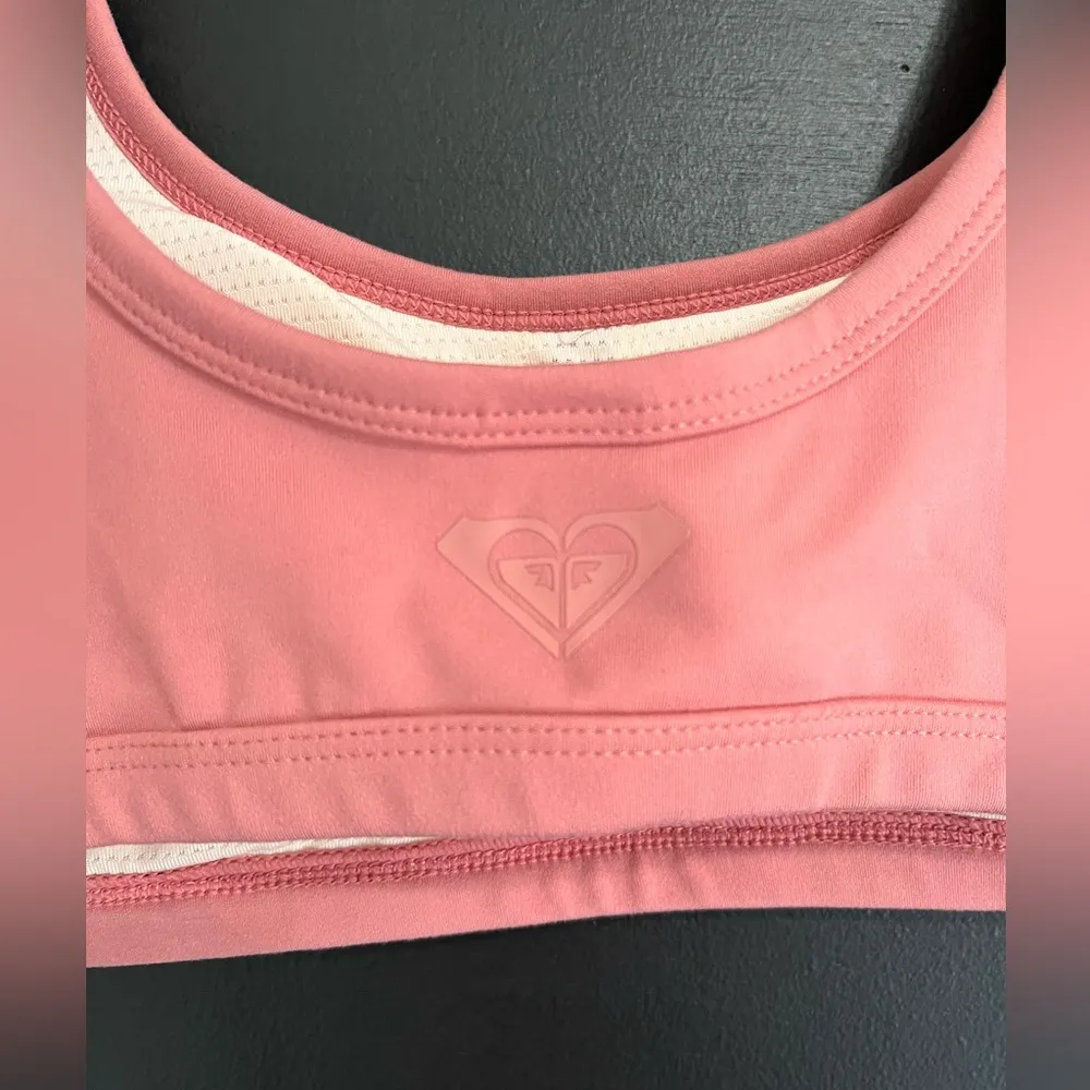 ROXY Women’s Padded Sports Bra Activewear Crop Top Athletic Sz S EUC - Image 3