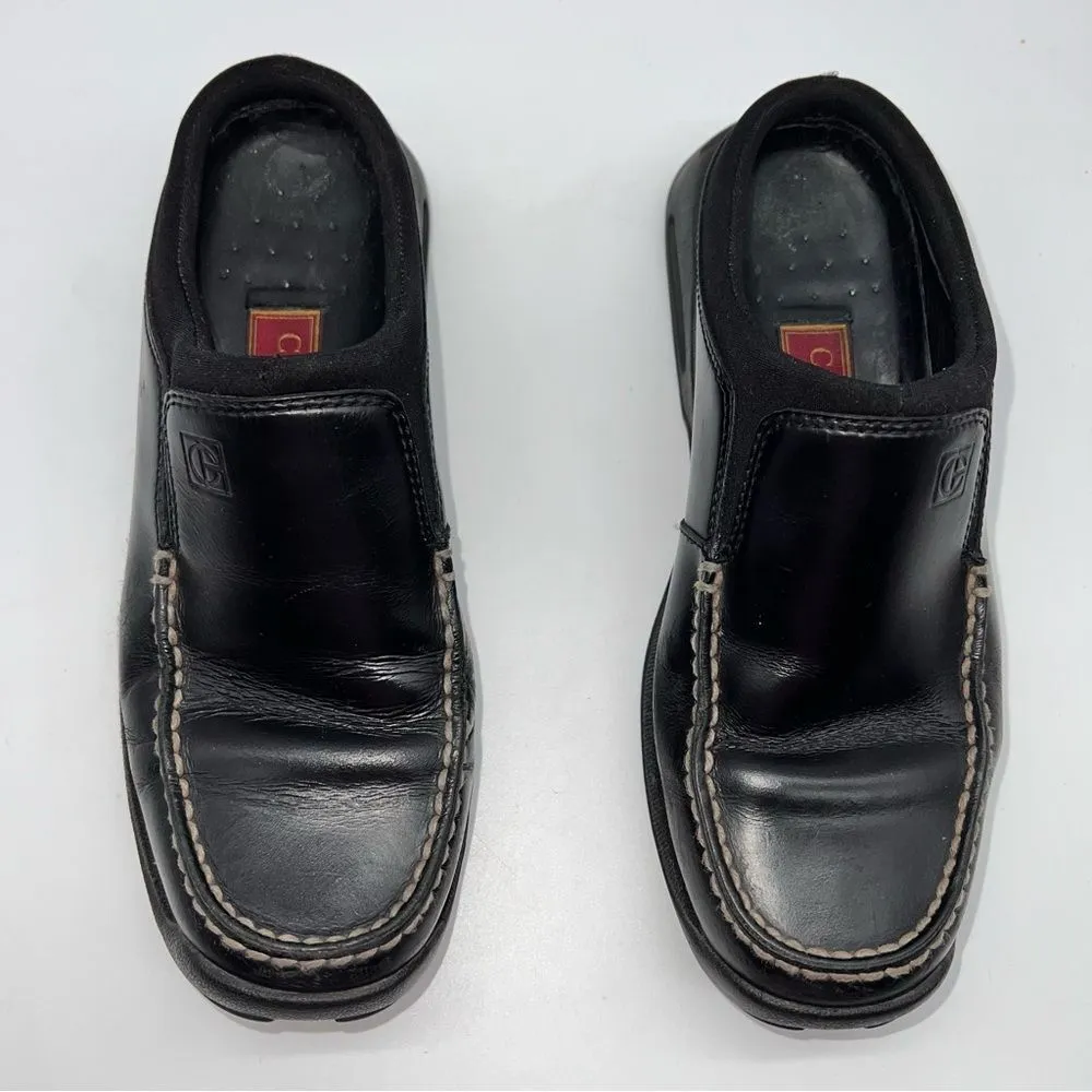 Cole Haan Collabor Women's Country Air Black Leather Mules w/Athletic Outsoles-7 - Image 3