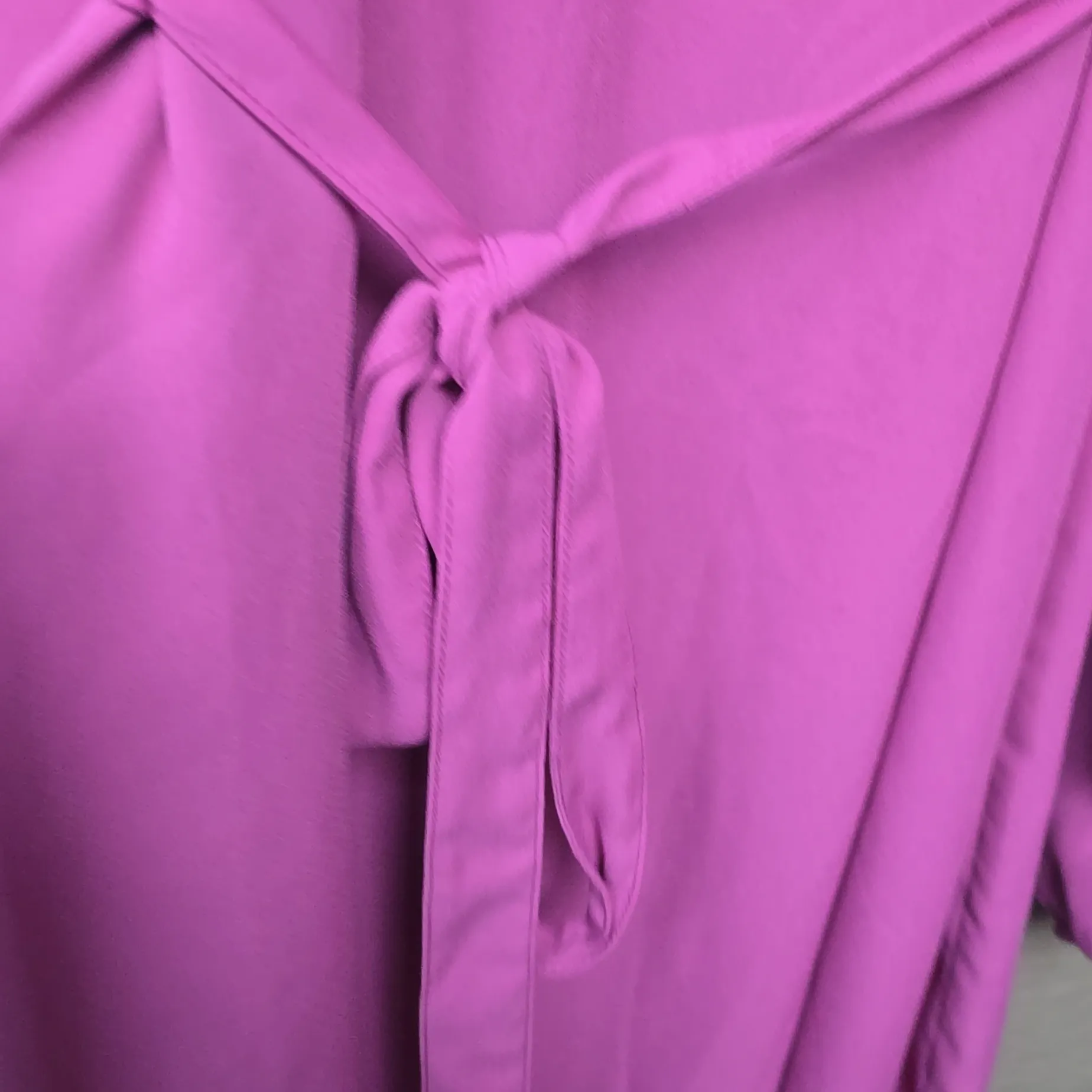 NA-KD Dark Mauve Pink Frill Crepe Cold Shoulder Dress 40 - Image 7