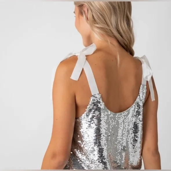 Cake For Dinner Sequined Top Size Small Pink - Image 2