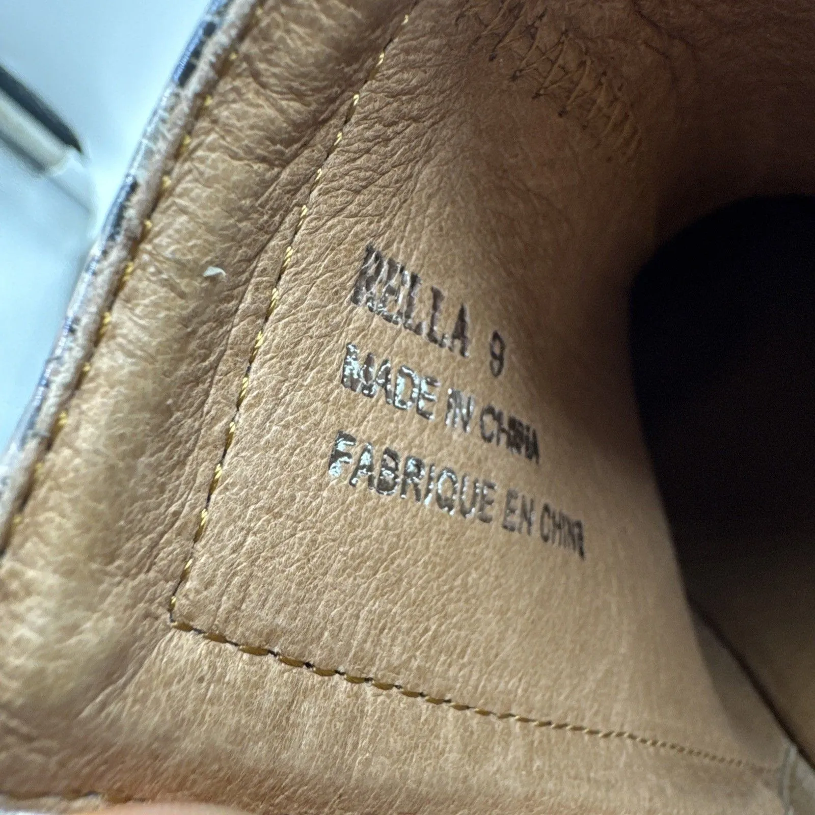 Jeffrey Campbell Tan, Black & White Multicolor Snake Animal Print Boots Rella 9 - Image 8