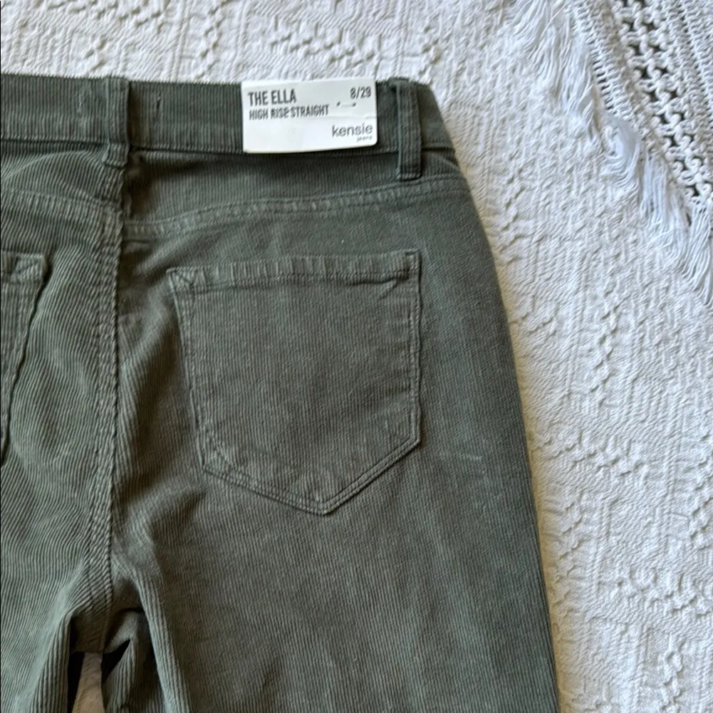 Kensie Green Straight Leg Pants with Classic Design - Image 3