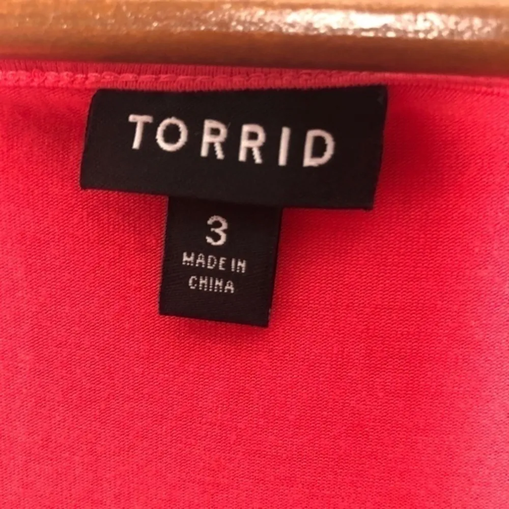 Torrid coral pink tulip shirt sleeve mini dress - Image 5