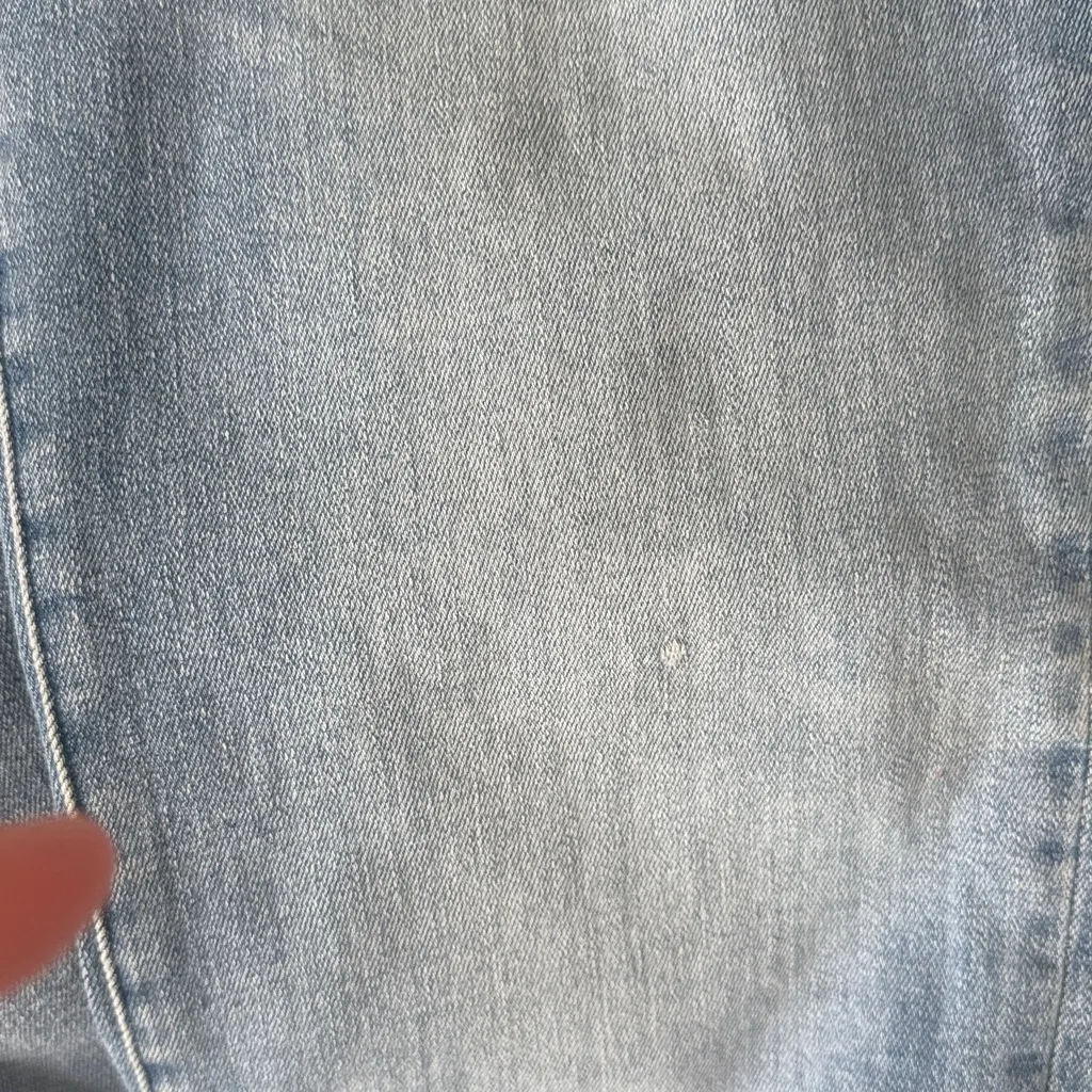 Madewell Light Blue Straight Leg Jeans Women’s Mid Rise Kick Out Denim 31 - Image 6