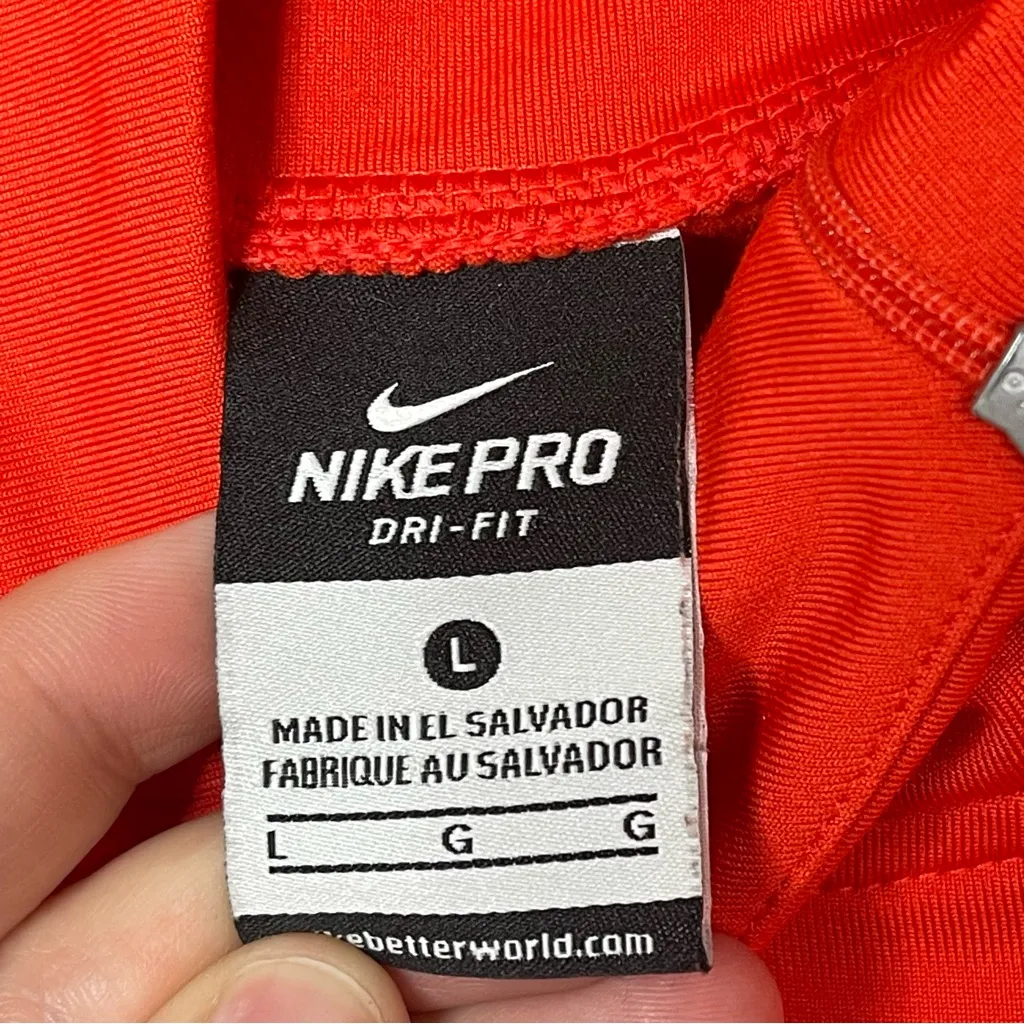 Nike Pro Dri-Fit Woman’s Long Sleeve Athletic Sportswear Shirt Size Large - Image 4