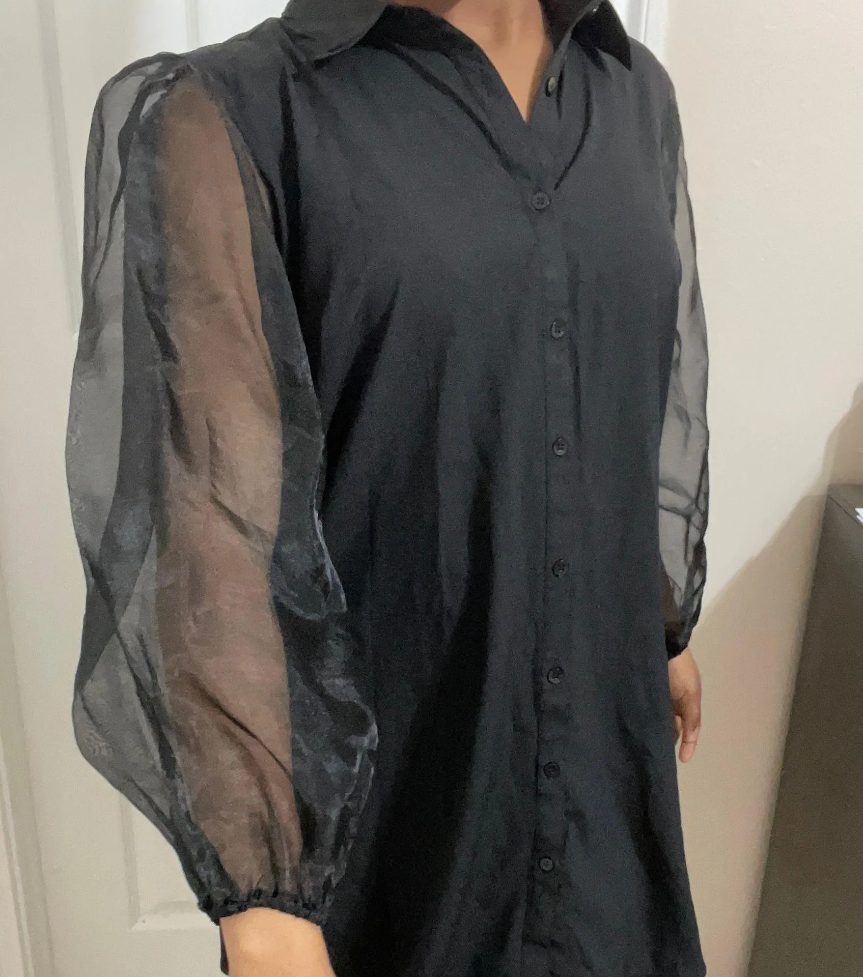 Black Mini Dress Size M petite - Image 2