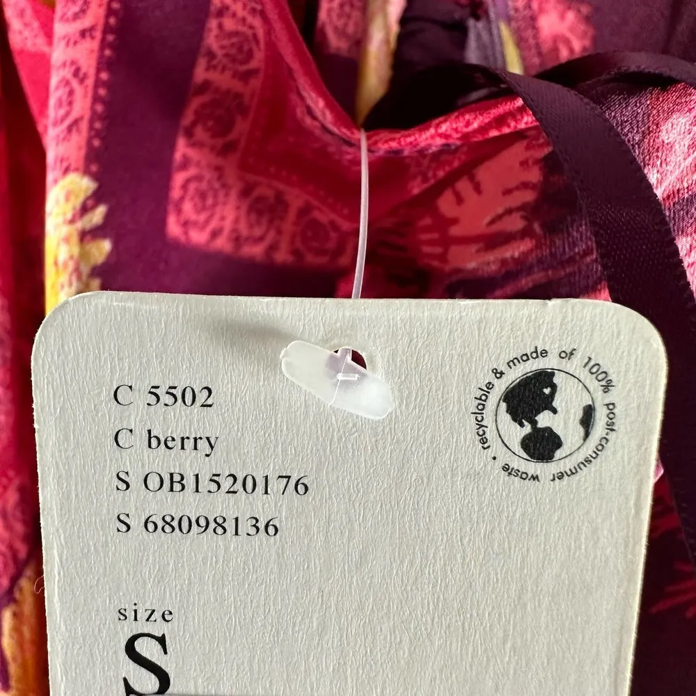 Free People Luca Floral Halter Neck Wide Leg Jumpsuit Size Small - Image 9