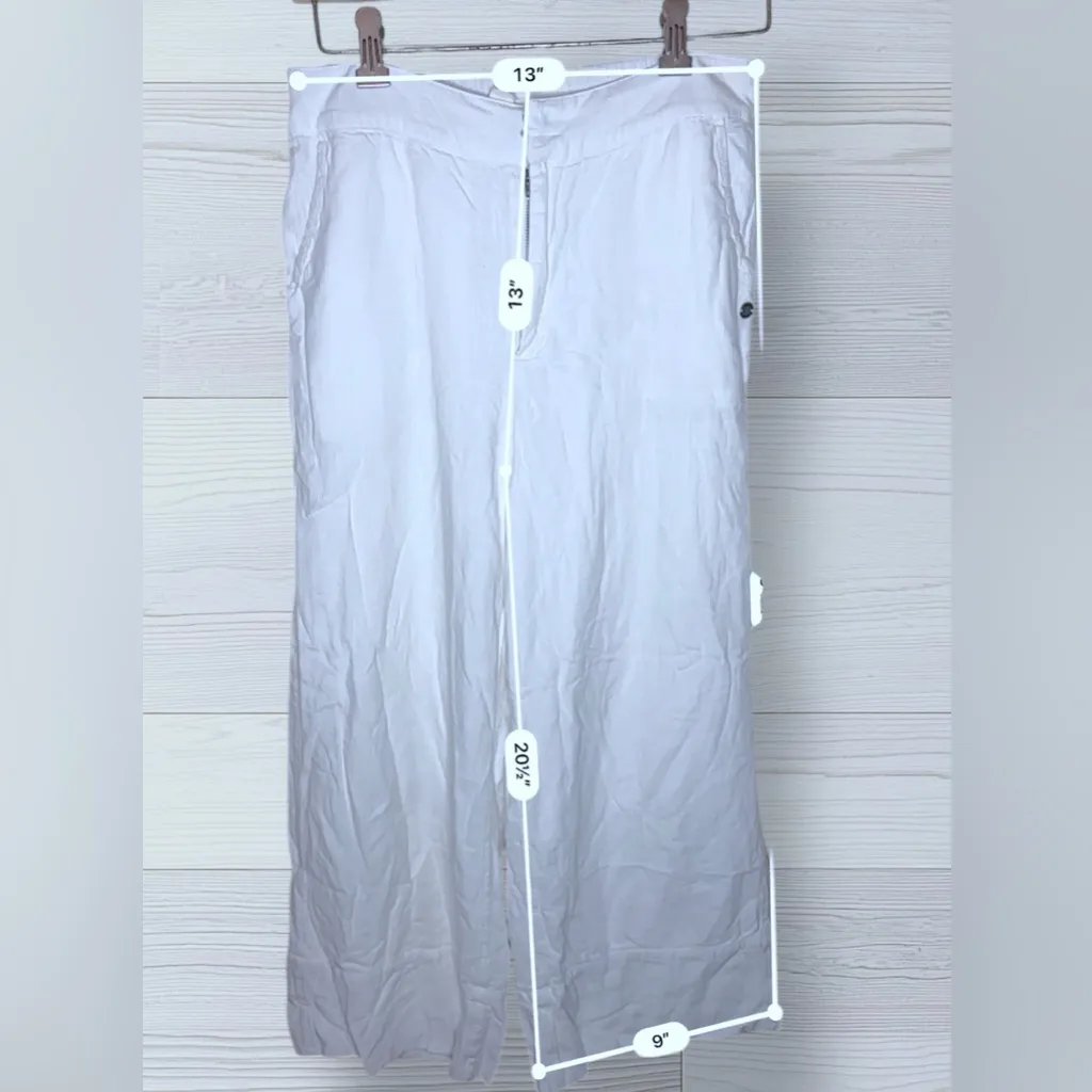 ROXY Women’s White Flowy Boho Summer Trousers - Image 8