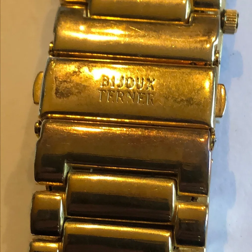 Bijoux Terner  Gold Tone Vintage Mens Womens Wrist Watch - Image 3