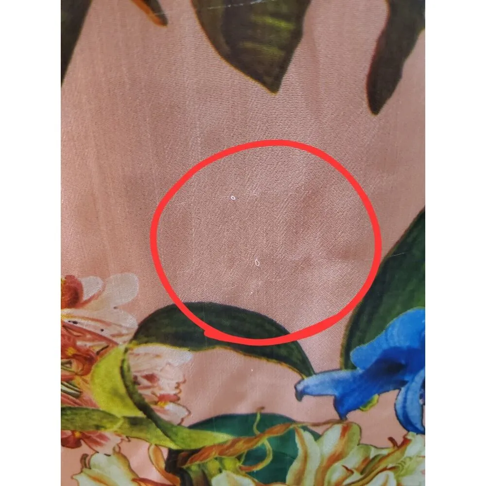 Gibson & Latimer Women Multi Hawaiian Lace V-Neck Long Sleeve Top Blouse Size 2X - Image 5