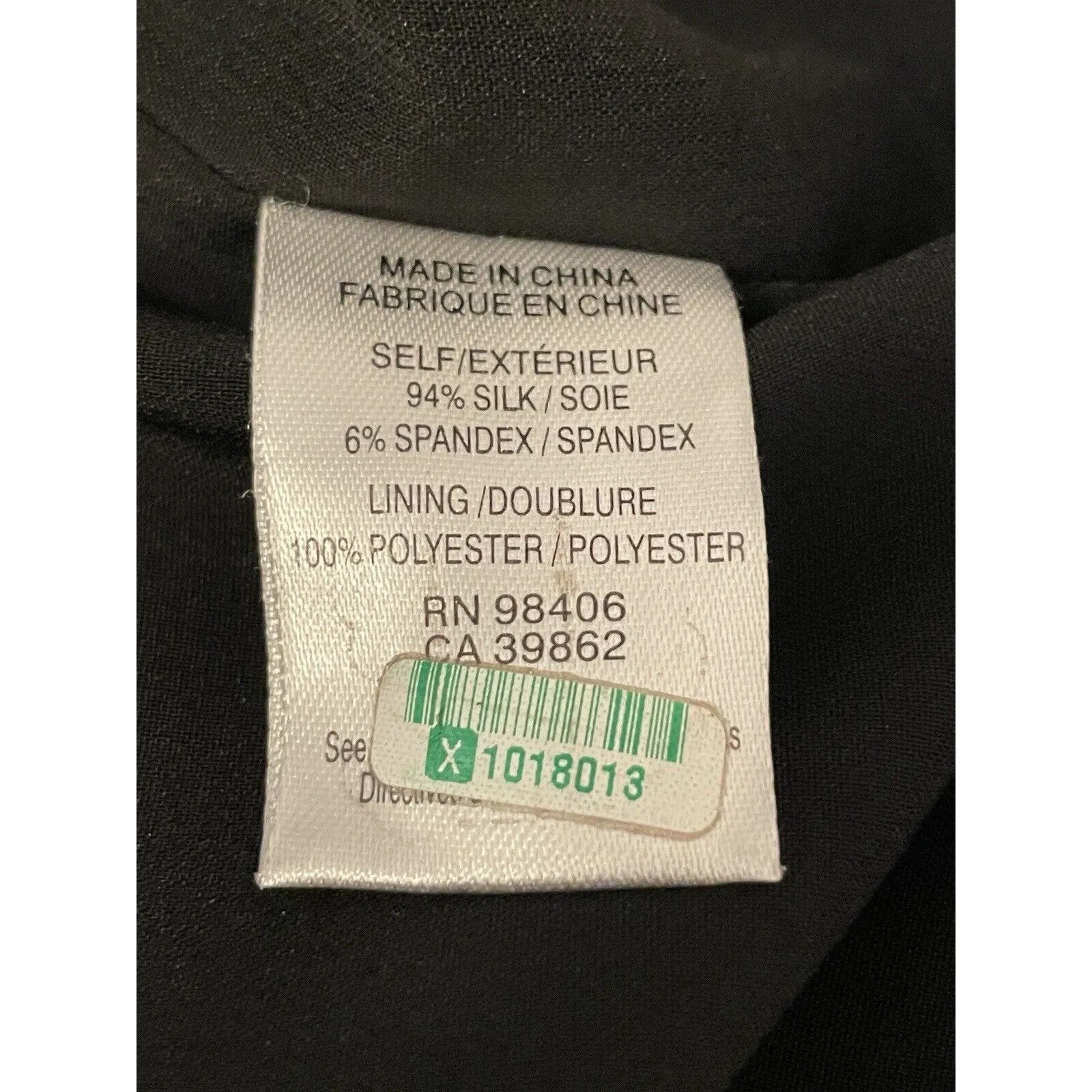 Theory Charlaine Pleat-Neck Shift Dress Women Size‎ 4 Silk Sleeveless Navy Blue - Image 8