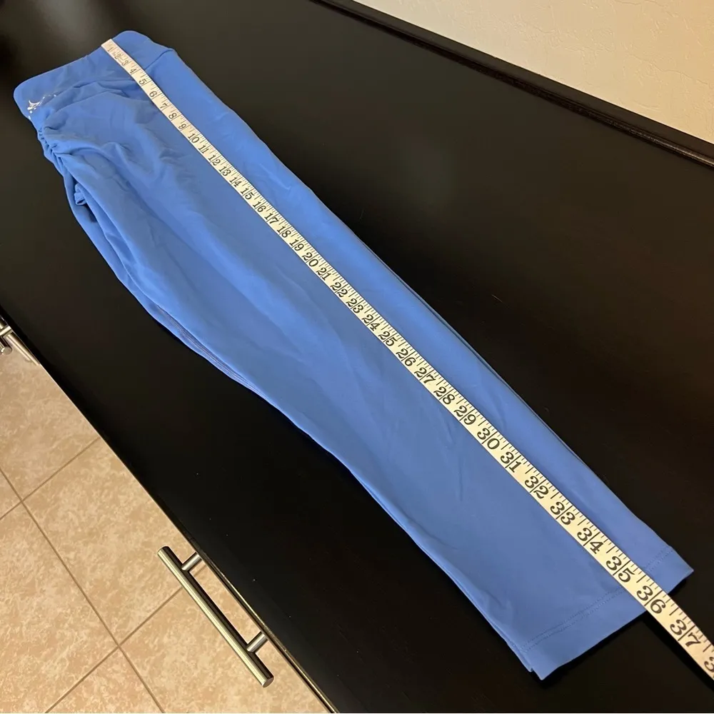 Ryderwear scrunch bottom full length leggings periwinkle blue sz XL - Image 8