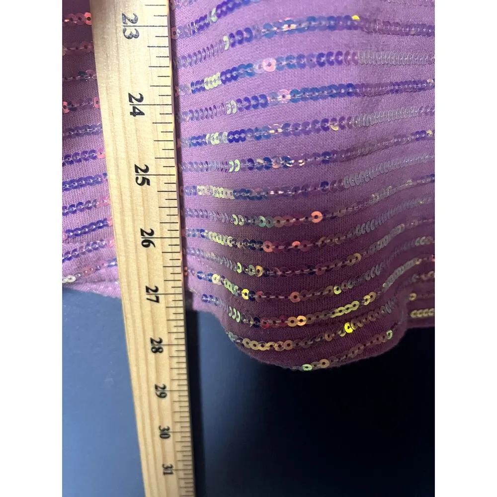 NWT Walt Disney World Spirit Jersey Women's Size Medium Purple Sparkly Preppy - Image 10