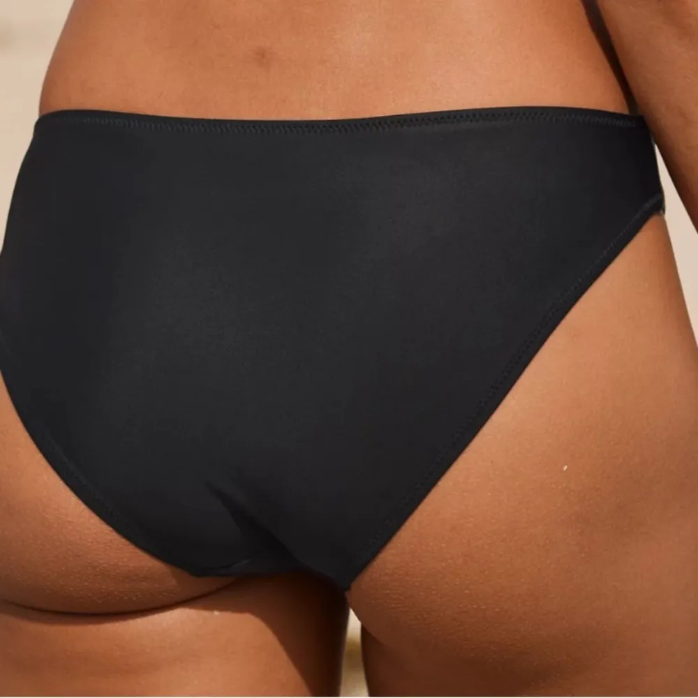 Aerie Full Coverage Bikini Bottom - Cheeky Black Size XXL - Image 4