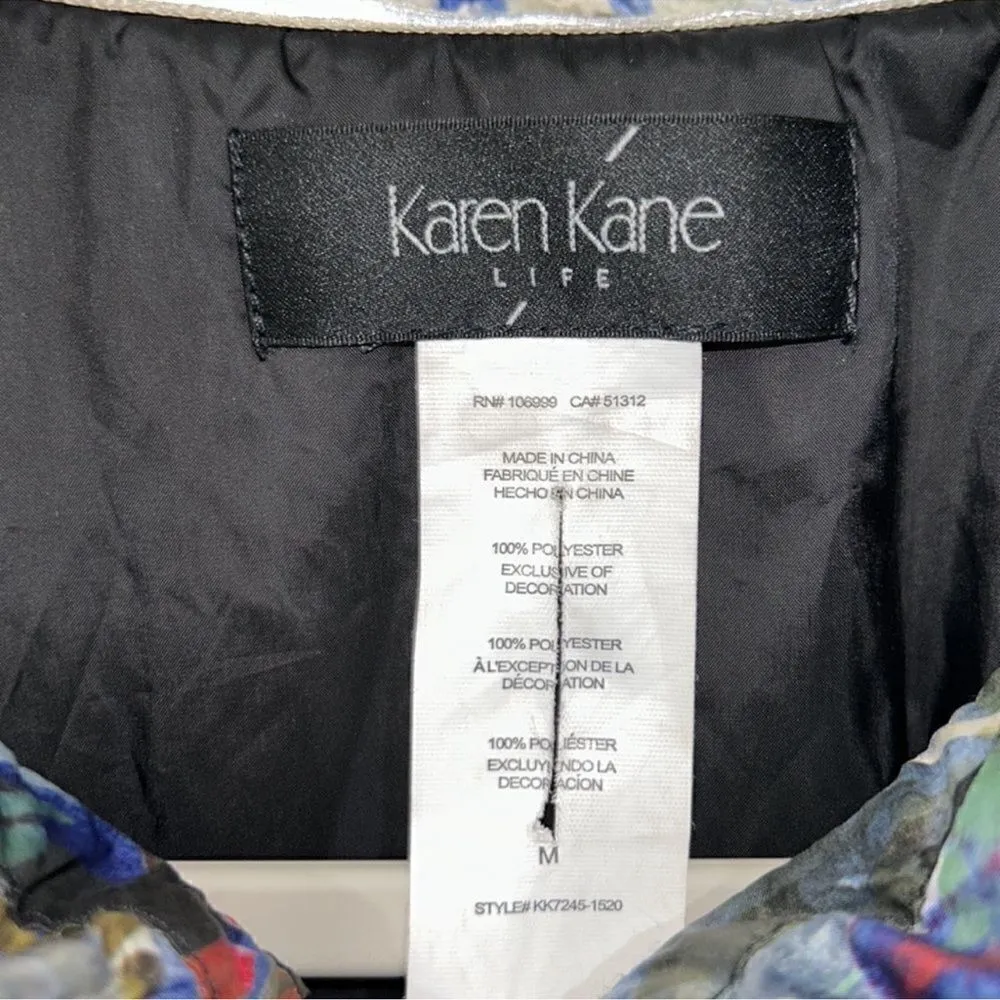 Karen Kane Floral Print Windbreaker lightweight 
Jacket(Size Medium) - Image 6