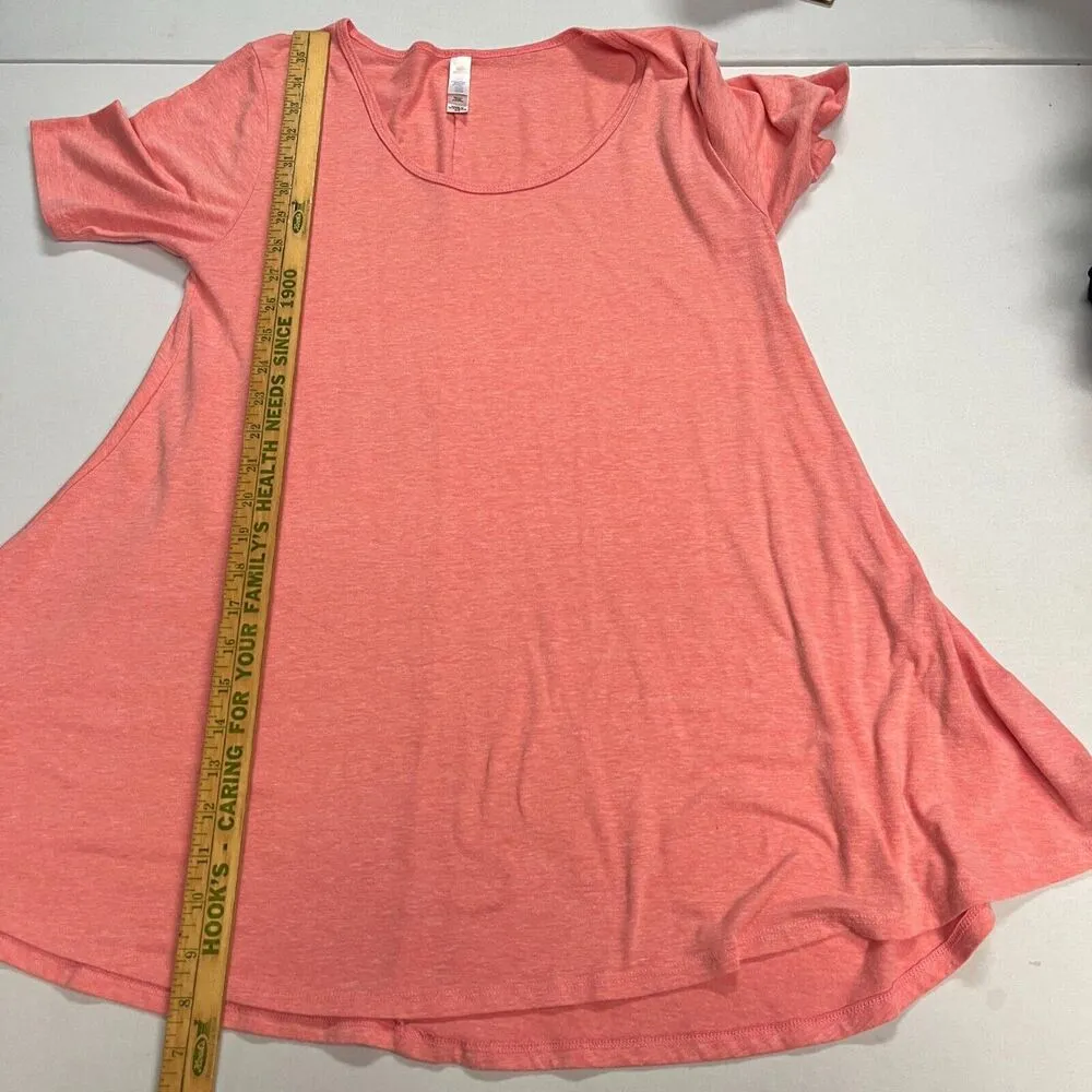 Lularoe Women's XS Scoop Neck Short Sleeve Orange T-shirt Relaxed Soft Comfy - Image 3