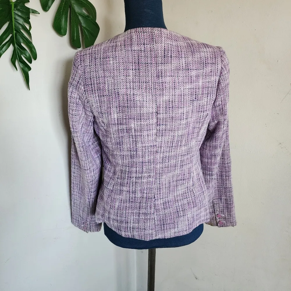 Premise Woven Tweed Blazer Jacket - Image 5