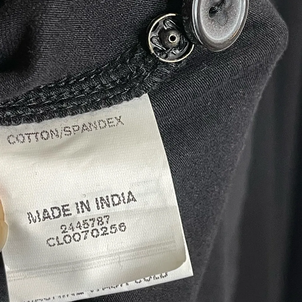 EShakti Black Illusion Tulle Cotton Knit Midi Shirtdress - XL (18) - Image 9