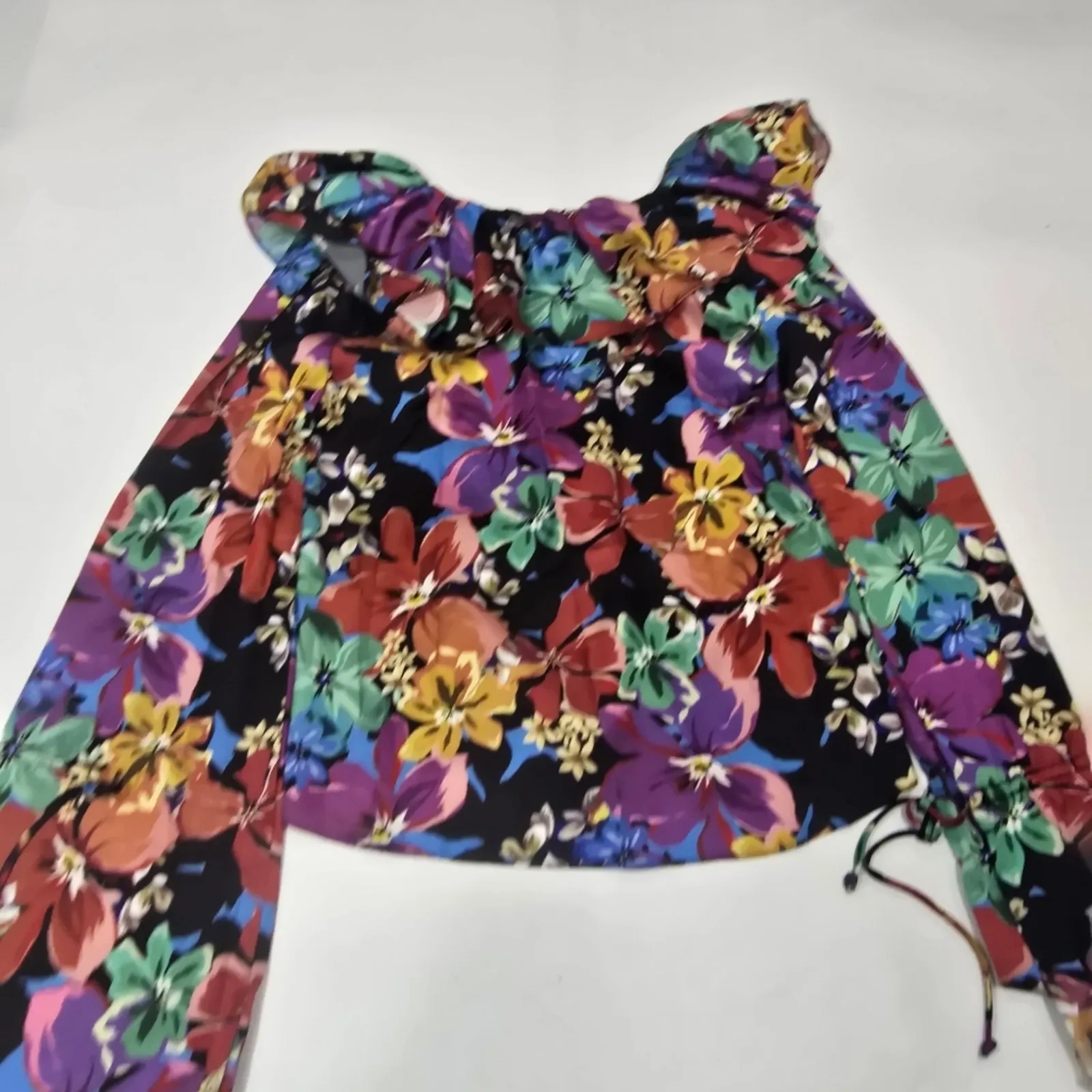 Tularosa Catherine Blouse in Magenta Blooms XXS - Image 10