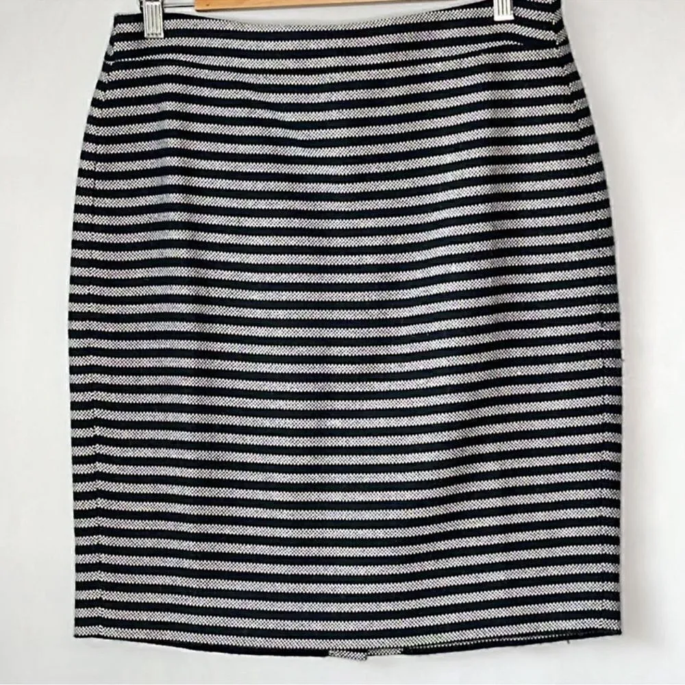 J. Crew Knit Wool Blend Stripped Skirt - Image 3
